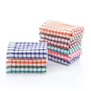 Esponja de Aço Pano de Prato Amazon Toalha de Cozinha Pano de Chá Atacado Algodão Absorvente Jacquard Xadrez Toalha 40*28CM