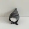 Gorro de Elfo Tejido para Bebé Otoño e Invierno Engrosado Cálido Protección para Orejas Cortavientos Gorro Tipo Pulóver Rojo Lindo Gorro para Bebé y Niños