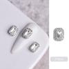 Broca de unha Internet Celebridade Explosiva Diamante Jóias Cor Mágica AB Liga Diamante Luz Luxo Super Flash Gota D'água Broca Quadrada Decoração de Unhas