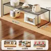 Prateleira para Micro-ondas de Cozinha Casa Rack de Armazenamento Multifuncional para Temperos Prateleira Camada Interna Expansível para Armário Sob a Pia