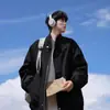 Chaqueta de vuelo moderna estilo japonés para hombre, Chaqueta de trabajo de otoño nueva con cuello alto, Chaqueta simple versátil holgada