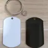 Llavero en Blanco Acero Inoxidable Placa Láser Recubierta Individualmente Embrión con Anilla Identificación de Mascota Escudo Militar