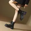 Botas Martin Estilo Coreano Retro Zapatos de Mujer 2026 Nuevo Estilo Celebridad de Internet Botas Individuales Primavera y Otoño Celebridad de Internet Versátil Venta Caliente Botas Cortas Estilo Británico