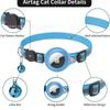 Collar Reflectante para Mascotas con Airtag Anti-Pérdida Collar con Campana para Perros de Raza Pequeña