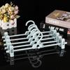 A2592 Cabide Giratório para Calças Multifuncional Doméstico Telescópico de Plástico com Clip para Calças Antiderrapante Cabide Familiar para Roupas Clip para Calças