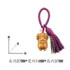 Chaveiro de Ovelha do Zodíaco em Madeira Esculpida com Sino Fofo e Borla, Pingente de Bolsa, Produto de Madeira Cultural e Criativo