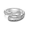 Anel Feminino de Prata Esterlina S925 Estilo Vento Explosivo com Zircônia Exquisita Design Espiral Cobra Retrô Anel Aberto