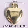 Colgante de estrella de 15 mm con número grande, etiqueta deslizante, hebilla para zapatos, hebilla para equipaje, flor para zapatos, accesorios de ropa, cadena de cobre, colgante