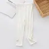 Leggings Finos de Modal para Niñas, Estilo Coreano Casual de Primavera/Verano, Elegantes, Transpirables, Versátiles, Pantalones Cortos de Color Caramelo