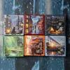 Serie Amor Bajo la Lluvia Yi Niao Caja de Avión Pegatinas Paisaje Lluvioso Artístico Ins Soñador Pegatinas Decorativas para Diario DIY
