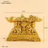 Ornatos de liga manoplas pote das cem bênçãos bule pequeno ornamentos rotativos mahjong bacia de tesouro sólida artesanato em metal