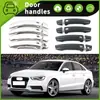 Adecuado para 17-20 Audi A3 Tiras Decorativas para Manijas de Puerta, Accesorios de Modificación Anti-Rayones para el Hueco de la Manija de la Puerta