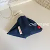 Pinza para el Cabello Triángulo de Lunares Azul Marino Dongdaemun Coreano para Mujer, Pasador Elegante para Recogido en la Parte Posterior de la Cabeza, Pinza de Tiburón para Cabello Grueso