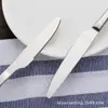 Venta al por mayor de fábrica cuchillo para bistec occidental acero inoxidable cuchillo tenedor cuchara suministros de hotel juego de cubiertos