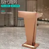 Púlpito de Fala Branco Simples de Alta Qualidade, Mesa de Palestra Moderna, Mesa de Boas-Vindas, Mesa de Recepção, Mesa do Anfitrião, Mesa de Inscrição