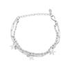 Pulsera de acero de titanio con nueva estrella estilo coreano para mujer, estilo fresco, temperamento, diseño de nicho, pulsera de estrella de cinco puntas, pulsera de moda