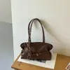 Bolso tote de gran capacidad para mujer, nuevo modelo de otoño 2026, bolso de hombro de moda vintage de alta gama Maillard