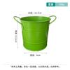 Balde de Ferro Mini com Duas Alças, Porta-Canetas de Mesa para Estudante, Balde de Armazenamento de Papelaria para Escritório, Balde de Flores para Decoração de Plantas Suculentas