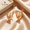 Xuping Brazaletes Rusos Transfronterizos para Oreja, Aros Color Oro de 18K con Incrustaciones de Diamantes, Joyería de Lujo Ligero de Alta Gama al por Mayor para Mujeres