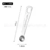 Cuchara Medidora de Granos de Café de Acero Inoxidable Taza Medidora con Báscula Cuchara Medidora para Té con Leche Polvo de Hielo Café Molido Cuchara Medidora de Condimentos para Cocina