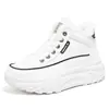 Tênis Chunky Dad Shoes Feminino 2026 Outono/Inverno Novo Estilo Com Pelúcia Quente Sapatos de Algodão Fashion Versátil Casual Esportivos Q038