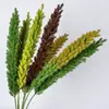 Plantas verdes artificiales para paisajismo, espárrago cola de zorro, decoración de alta gama para sala de estar del hogar, accesorios de fotografía, artículos decorativos, plantas verdes y césped falsos