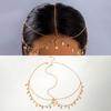 Moda Retrô Europeia e Americana Transfronteiriça Cravejada com Diamantes Estrela Masculina Corrente de Testa para Cabeça com Franja Multicamadas Geométricas Redonda em U Borda de Concha Feminina