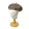Boina de Linho Personalizada para Primavera e Verão, Circunferência da Cabeça Grande, Chapéu de Sol Feminino, Chapéu de Pintor Leve Estilo Britânico, Atacado de Fábrica