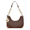 Bolsa de Axila Yuezi Color Blocking Tendência para Mulheres 202526 Verão Nova Bolsa de Ombro Transversal Estilo Vintage de Alto Padrão