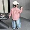 Conjunto de Ropa de Otoño para Niños 2026 Nuevo Estilo Guapo Moderno 3 Años 4 Bebés Ropa Camisa de Primavera Otoño para Niños Conjunto de Tres Piezas Moderno