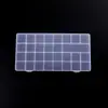 Caja de Almacenamiento de 24 Compartimentos Caja de Plástico PP Contenedor Transparente con Compartimentos Arte de Uñas Pedrería Cuentas Para Cuentas Pequeños Accesorios de Joyería Directo de Fábrica