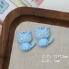 Colar Pingente de Gato Desenho Animado Fofo Versátil Olhos Grandes para Mulheres DIY Colar Pulseira Acessório para Pendurar em Bolsa