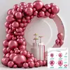 Set de Globos Amazon Transfronterizo Color Sólido Cadena de Globos Fiesta de Cumpleaños Boda Decoración Paquete de Globos Mayoreo