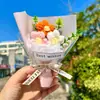 Nueva Mini Mini Flor de Lana Flor Eterna Flor Falsa de Simulación Manojo Pequeño de Flores Regalo para el Día de la Mujer Cumpleaños