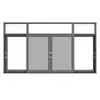 Ventana Deslizante de Tres Rieles con Certificación CE Puerta de Doble Acristalamiento Puerta Deslizante Exterior de Aleación de Aluminio Ventana Deslizante de Vidrio Cocina Sala de Estar