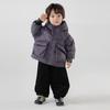 Haoyobei 25185 Jaqueta de Penas Infantil Casaco de Inverno com Capuz Meninos e Meninas Roupa de Inverno Estilo Coreano Top Bebê Criança Pequena