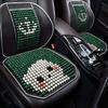 Especial de verano cojín para coche de cuentas de madera gatito lindo de dibujos animados cojín para asiento de coche cojín lumbar de masaje cojín fresco transpirable