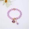 Pulsera de Ópalo Mariposa para Mujer de Nicho de Lujo Ligero de Alta Gama con Cuentas de Cristal al por Mayor Colgante Accesorios Yiwu Nuevo