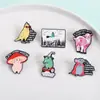 Animales Divertidos, Plantas, Hongos, Broches de Letras al por Mayor, Accesorios Divertidos para Ropa Multiestilo, Pines Esmaltados al por Mayor