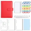 Caderno A6 de Folhas Soltas Transfronteiriço da Amazon Caderno de Couro PU Macaron Planejador de Orçamento em Dinheiro Bloco de Notas de Folhas Soltas