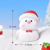 Navidad Dibujos Animados Animal Cerdo Muñeco de Nieve Árbol de Navidad Pato Lindo Micro Paisaje Árbol de Navidad Escena de Nieve Adorno Bola de Cristal Accesorios