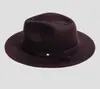 Sombrero de Copa de Lana Pura de Venta Caliente Transfronteriza Cinturón Decorativo Sombrero de Fieltro de Oveja