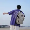 Suministro directo de fábrica 220g resistente al viento para camping estampado manga corta hombre 2025 verano algodón holgado camiseta de cinco mangas