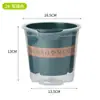 Maceta de rábano verde perezosa absorción automática de agua doble capa plástico maceta interior balcón sin agua transparente almacenamiento de agua maceta galón
