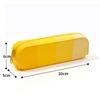 Internet Popular Soft Silicone Lápis Caso Criativo Estudante Gradiente Retangular Silicone Caso Simples Papelaria de Grande Capacidade