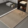 Tapete de Piso para Baño, Tapete Absorbente para Baño, Tapete Antideslizante para Puerta de Inodoro, Tapete para Pies, Tapete de Entrada para Baño, Alfombra de Secado Rápido