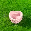 Cesta de vime e bambu trançada criativa para paisagem em miniatura, acessórios decorativos DIY, modelo em miniatura, pequenos ornamentos