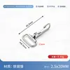 Gancho Metálico al por Mayor Gancho de Resorte de Metal Gancho de Alambre de Hierro Hebilla Gancho para Correa de Bolso Accesorios de Ferretería para Bolsos de Ropa