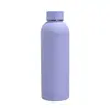 Taza térmica de acero inoxidable estilo americano con boca pequeña, asa de silicona, taza de agua deportiva portátil, alto valor estético para deportes al aire libre