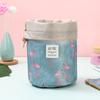 Bolsa de almacenamiento con cordón para brochas de maquillaje, portátil, multifuncional, bonita y práctica bolsa organizadora de tela.